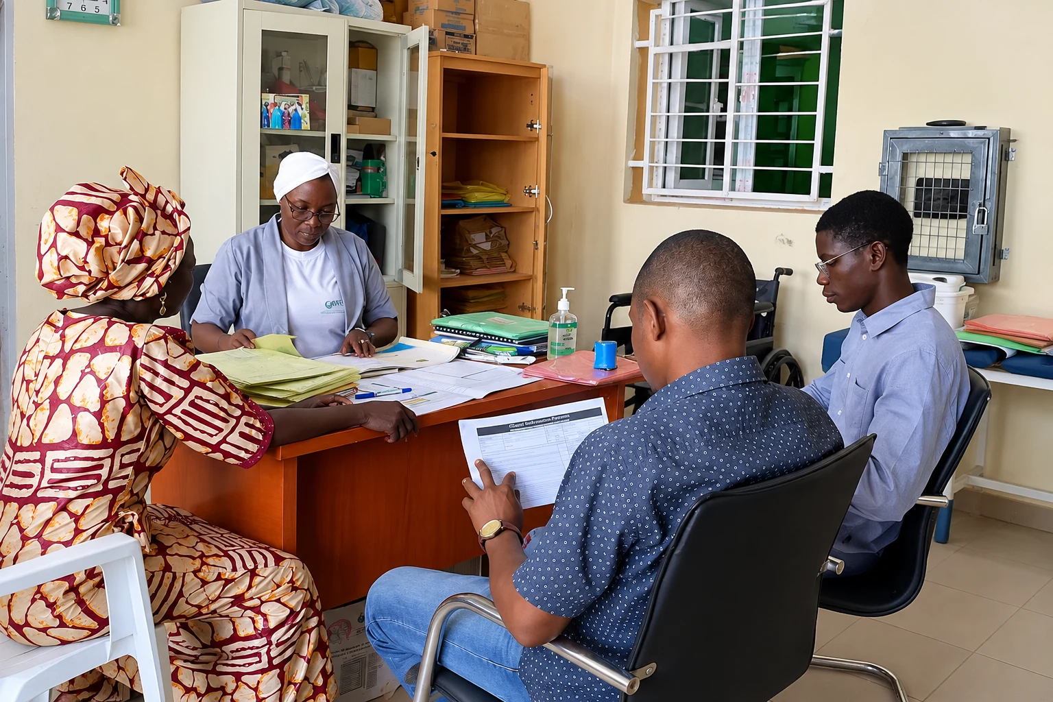 Community health champions visiting households in northern Nigeria
