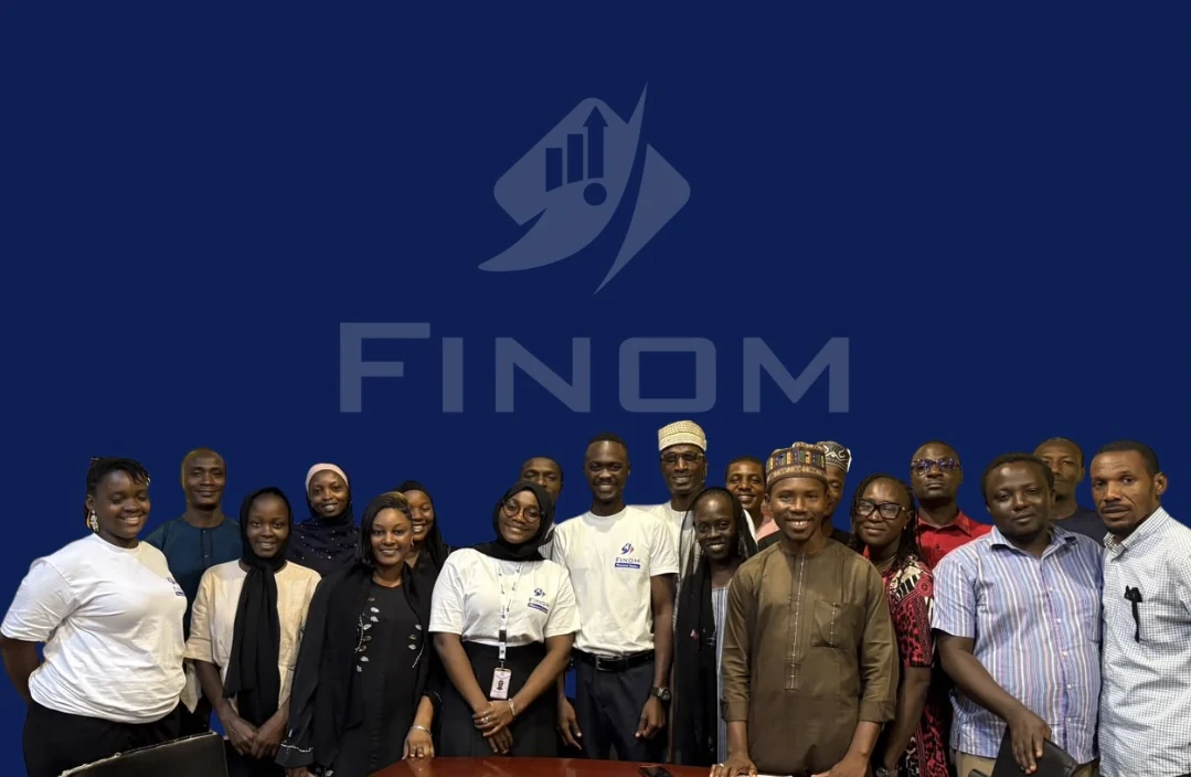 FINOM team pictured together in Nigeria